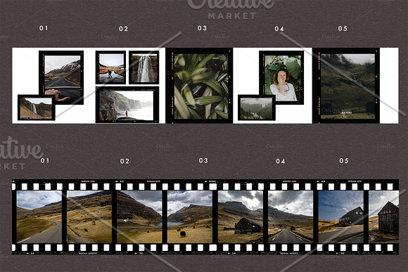 FILM FRAMES (CAROUSEL) in Instagram Templates - product preview 1