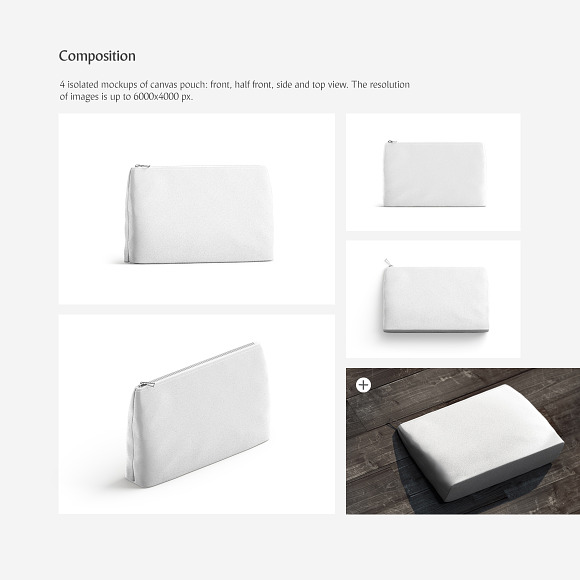 Canvas Pouch Mockup in Product Mockups - product preview 1