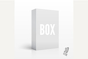 3D Blank Box. Vector illustration