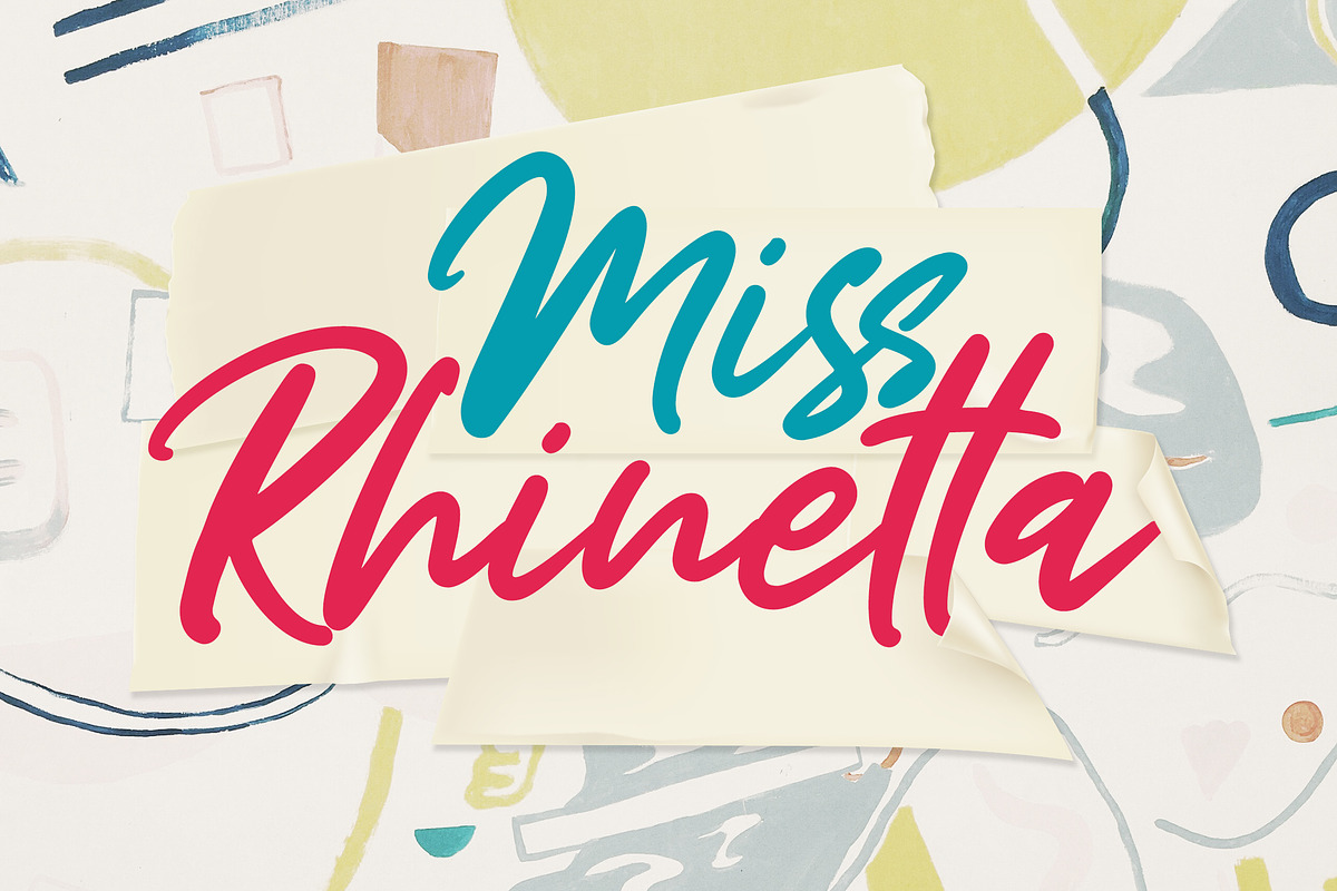 Miss Rhinetta in Script Fonts - product preview 8