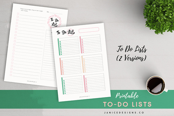 Life Planner 2.0 - Now in Color! in Stationery Templates - product preview 9