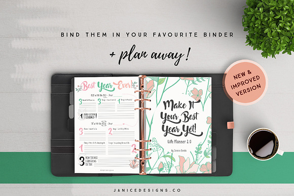 Life Planner 2.0 - Now in Color! in Stationery Templates - product preview 16