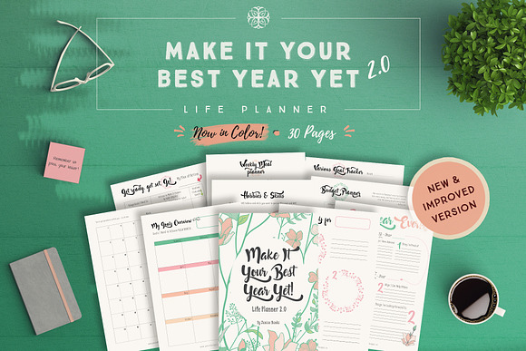 Life Planner Special Bundle: 2 in 1 in Stationery Templates - product preview 1