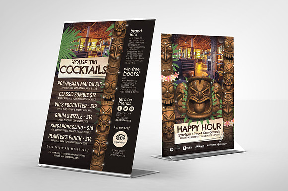 Tiki Bar Flyer Templates in Flyer Templates - product preview 1