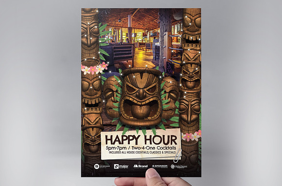Tiki Bar Flyer Templates in Flyer Templates - product preview 2