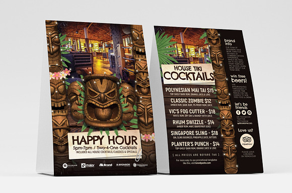 Tiki Bar Flyer Templates in Flyer Templates - product preview 3