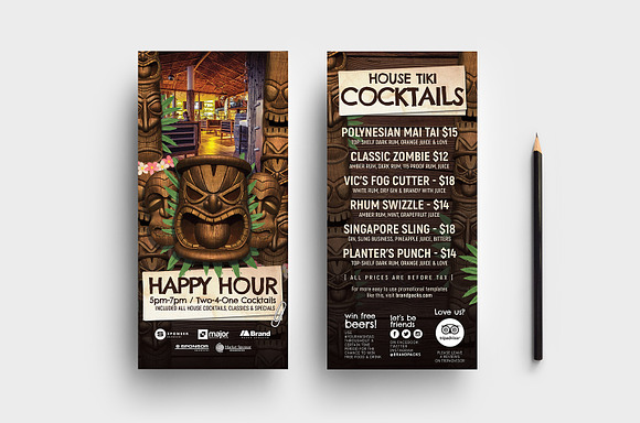Tiki Bar Flyer Templates in Flyer Templates - product preview 4