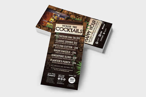 Tiki Bar Flyer Templates in Flyer Templates - product preview 6