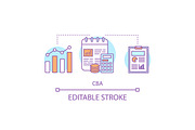 CBA concept icon