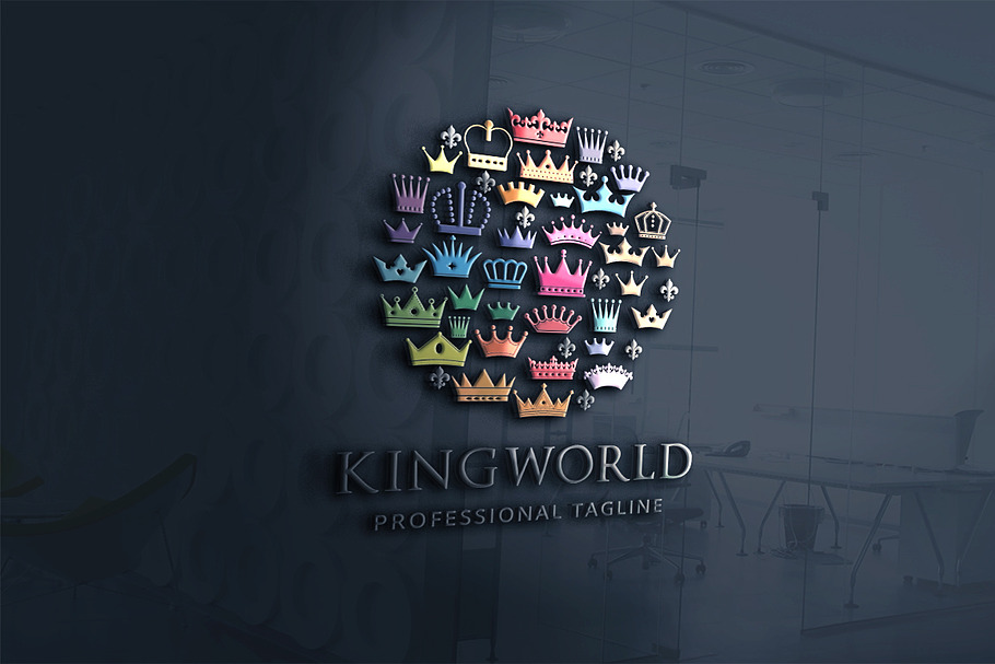 King World Logo in Logo Templates - product preview 8