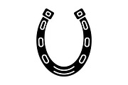 Horseshoe glyph icon