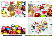 Christmas frames and backgrounds