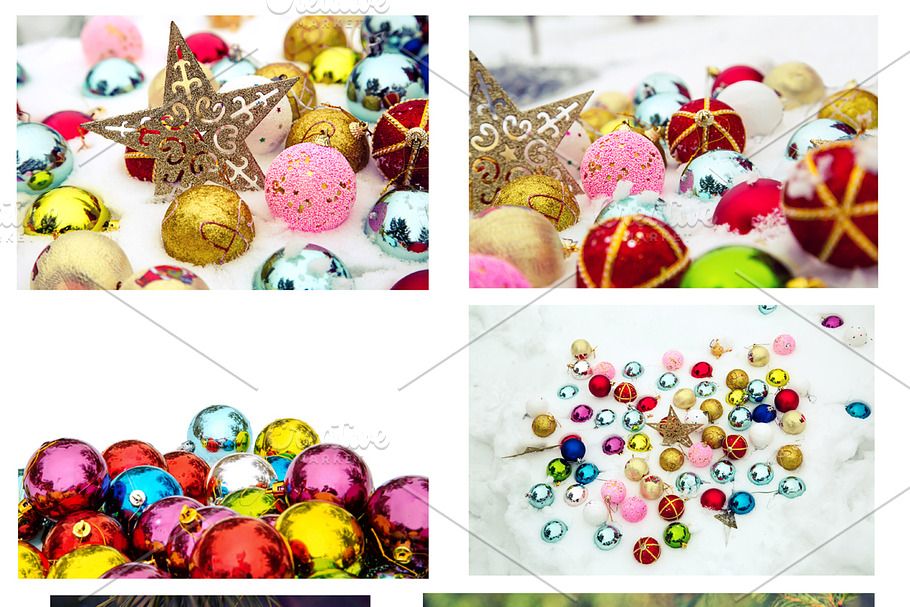 Christmas frames and backgrounds in Objects - product preview 8