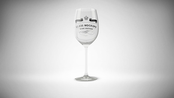 Glass Mockup - Wine Glass Mockup 9 in Product Mockups - product preview 1