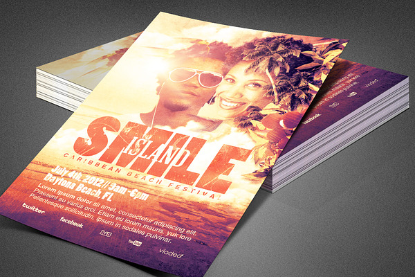 Island Smile Event Flyer Template