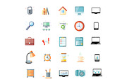 Office and Time Management Icon Set
