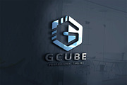 Geometric Cube Letter G Logo