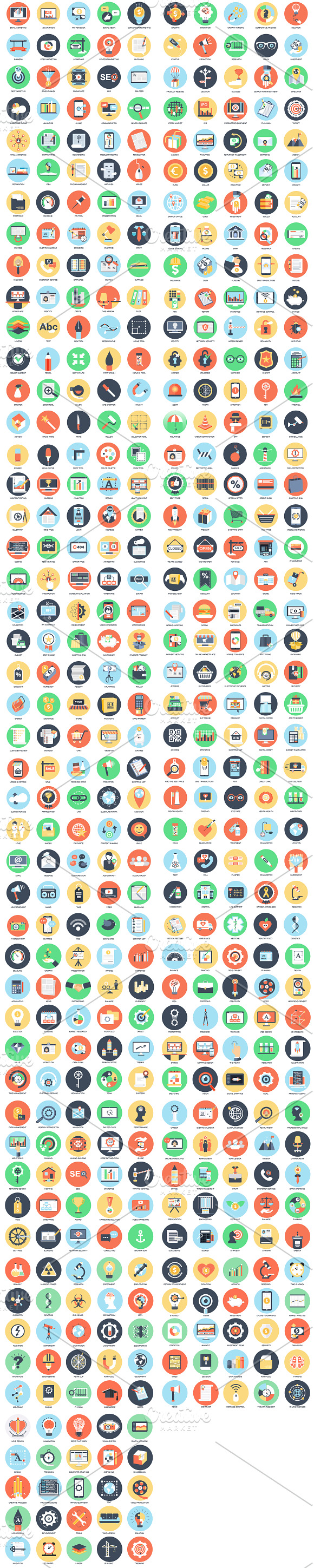 6000+ Flat Icons Bundle in Icons - product preview 6