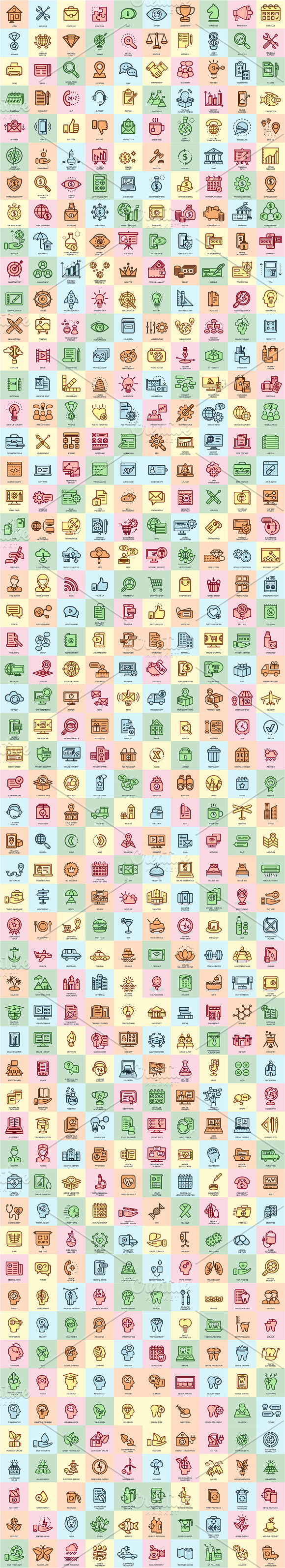 6700+ Line Icons Bundle in Icons - product preview 11