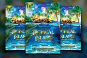 Tropical Island Party Flyer