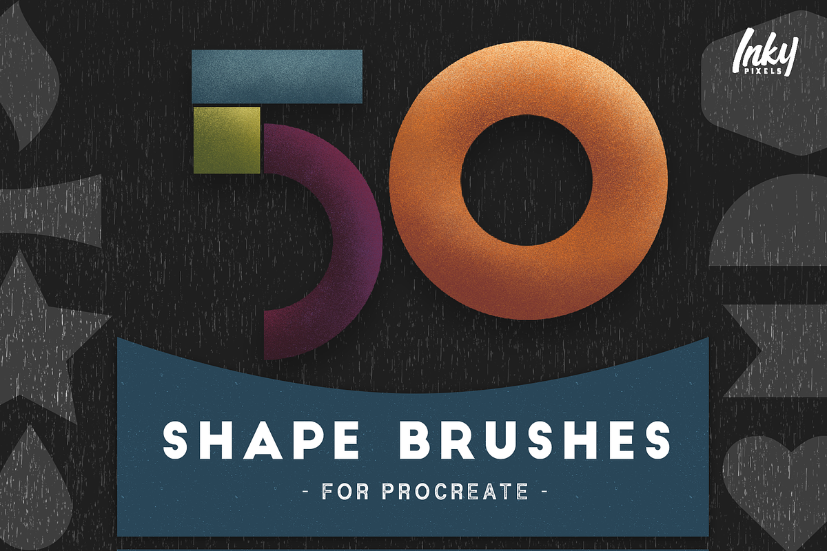 50 Shape Brushes for Procreate in Photoshop Brushes - product preview 8