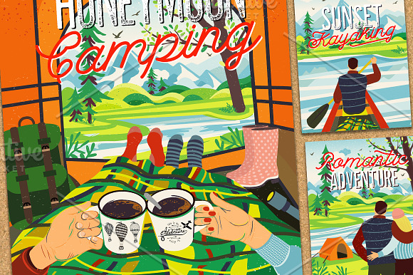 Romantic Camping Trip in Illustrations - product preview 1