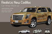 New Cadillac Car Wrap Mock-Up