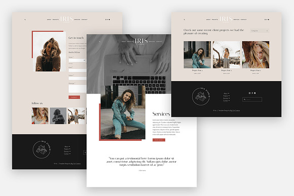 Squarespace Template: Iris in Website Templates - product preview 2