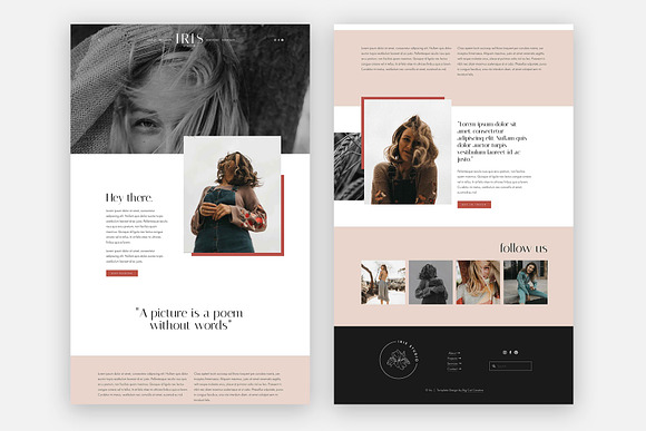 Squarespace Template: Iris in Website Templates - product preview 3