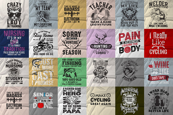 300 Editable T-shirt Designs in Graphics - product preview 5