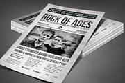 Rock of Ages Church Flyer Template