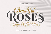 Beautiful Roses - Font Duo