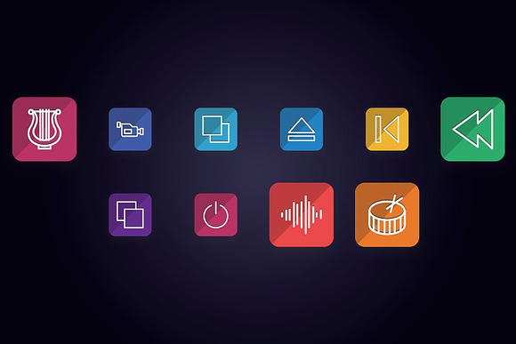 Media - Audio, Video & Photo Icons in Icons - product preview 4