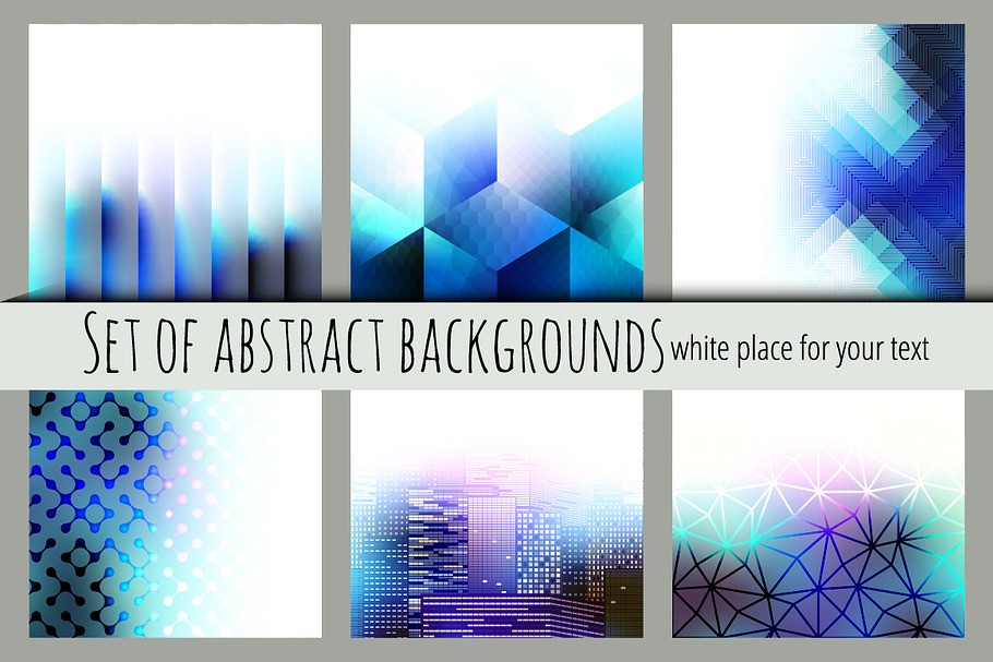 Vector abstract backgrounds. in Textures - product preview 8