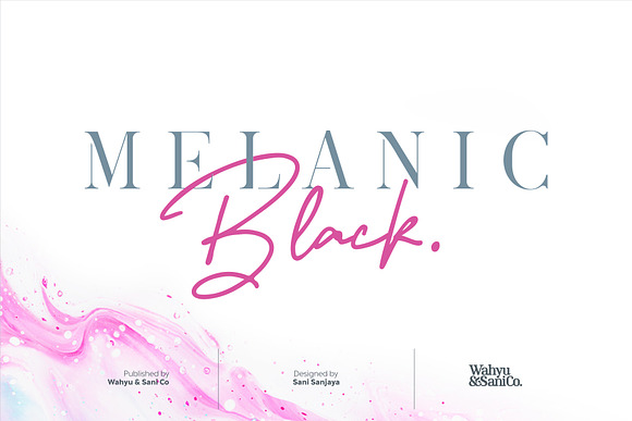 Melanic Black + Extras in Display Fonts - product preview 6