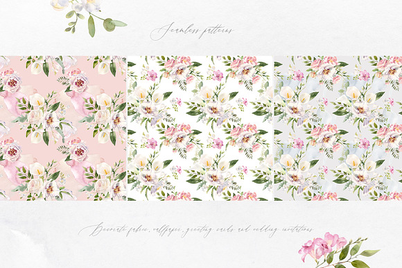 Exquisite Flora. Watercolor set. in Illustrations - product preview 8