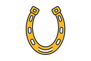 Horseshoe color icon