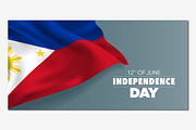 Philippines independence day vector