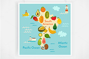 Fruit world map
