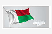 Madagascar independence day vector