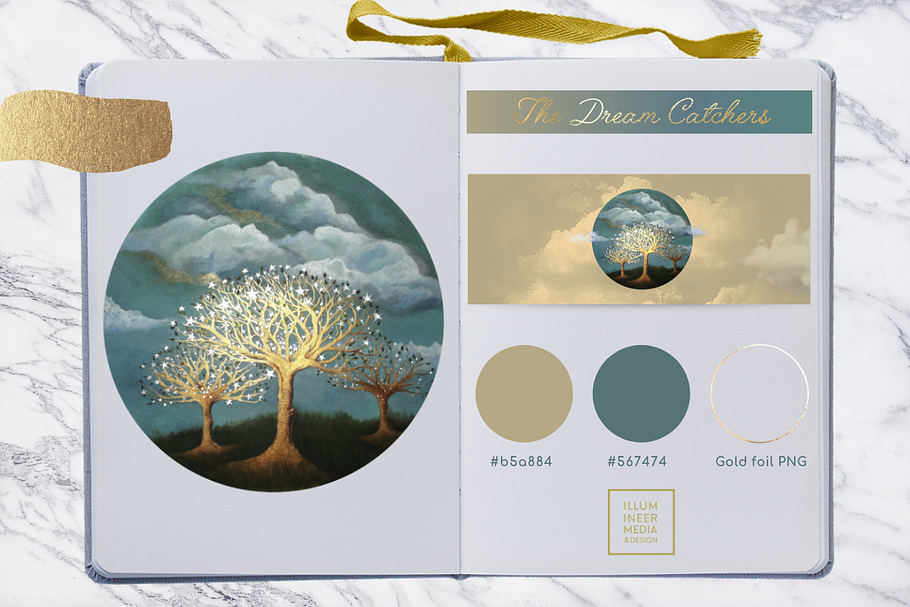 Dream Catchers: Golden Trees & Stars
