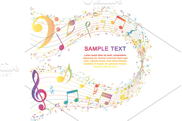 5 Multicolor Musical Designs in Illustrations - product preview 1