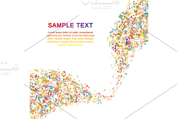 5 Multicolor Musical Designs in Illustrations - product preview 4
