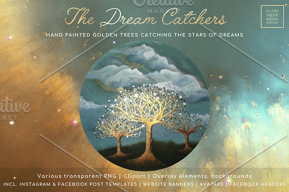 Dream Catchers: Golden Trees & Stars in Objects - product preview 7
