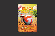 Beach Volleyball Flyer Template