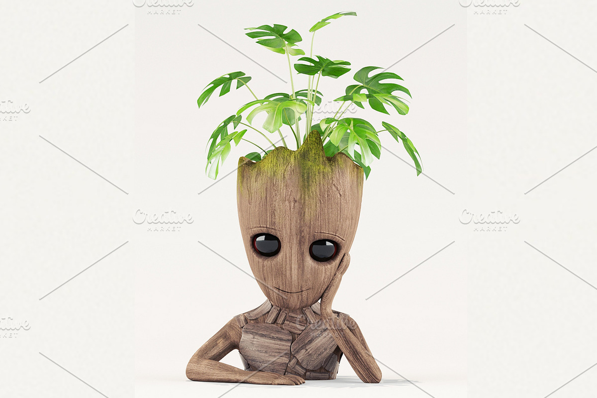 Vase Groot Guardians of the Galaxy in Fantasy - product preview 8