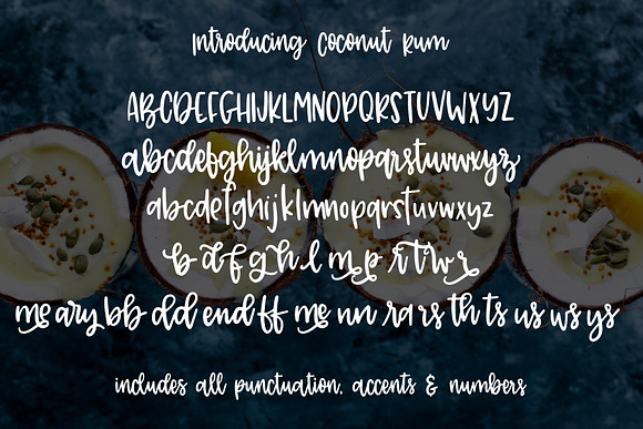 Coconut Rum in Script Fonts - product preview 4