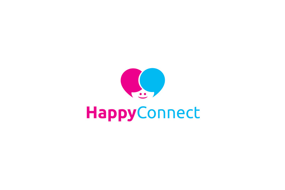 Happy Connect Logo Template in Logo Templates - product preview 8