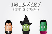 3 Halloween characters