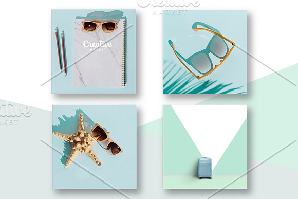 Summer concept bundle in Social Media Templates - product preview 4